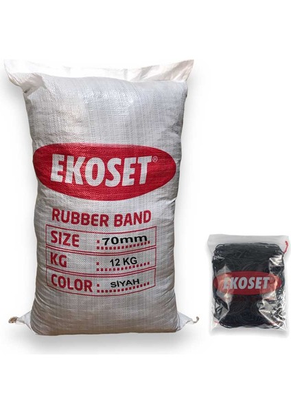 Toptan Siyah Para Lastiği 12 kg