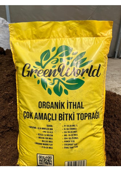 Green World 10 Litre Ithal Çok Amaçlı Bitki Toprağı Torf Cocopeat Pro Mix - Kokopit Özel Karışım Saksı Harcı fiyatları