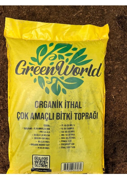 Green World 10 Litre Ithal Çok Amaçlı Bitki Toprağı Torf Cocopeat Pro Mix - Kokopit Özel Karışım Saksı Harcı fırsatları