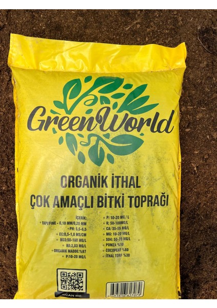 Green World 10 Litre Ithal Çok Amaçlı Bitki Toprağı Torf Cocopeat Pro Mix - Kokopit Özel Karışım Saksı Harcı indirimleri