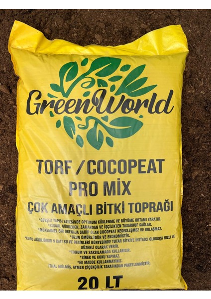 Green World 20 Litre Ithal Çok Amaçlı Bitki Toprağı Torf Cocopeat Pro Mix - Kokopit Özel Karışım Saksı Harcı indirimleri