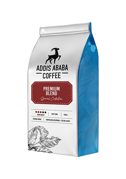 Addis Ababa Coffee Premium Blend Öğütülmüş Espresso Kahve 1000 Gr.