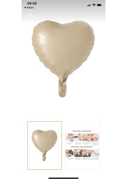 Kalpli Balon 3’lü Kahve Tonları Karamel Krem Kum Beji 18INC fırsatları