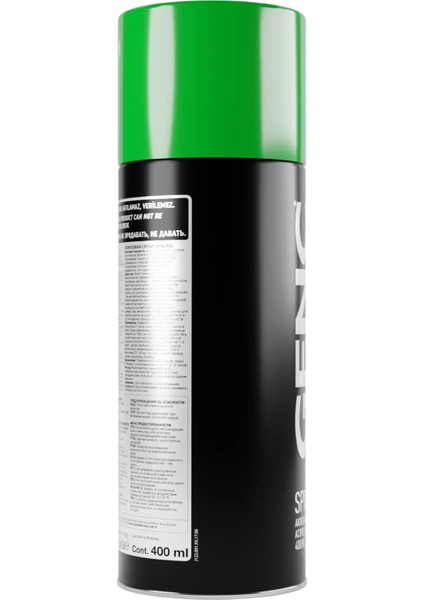Sprey Boya Düz Renkler 6018 Açık Yeşil 400 ml