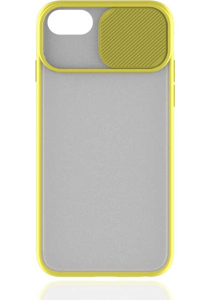 iPhone 7 Uyumlu Zore Lensi Kapak-Sarı