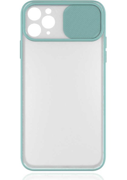 iPhone 11 Pro Max Uyumlu Zore Lensi Kapak-Turkuaz