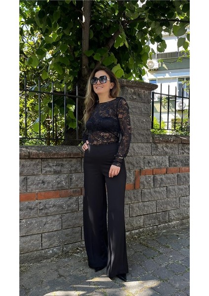 Siyah Dantel Bluz fırsatları