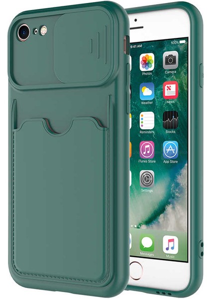 iPhone Se 2022 Uyumlu ​zore Kartix Kapak-Kırmızı