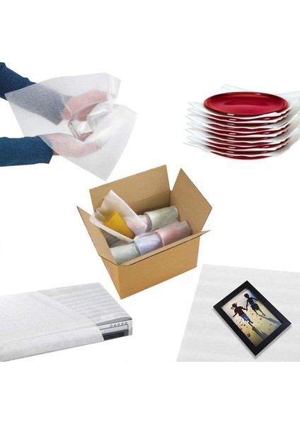 100 Metre x 50 cm Rulo Şilte Porselen Tabak Bardak Cam Eşya Sarma Koruma Taşıma Taşınma Paketleme