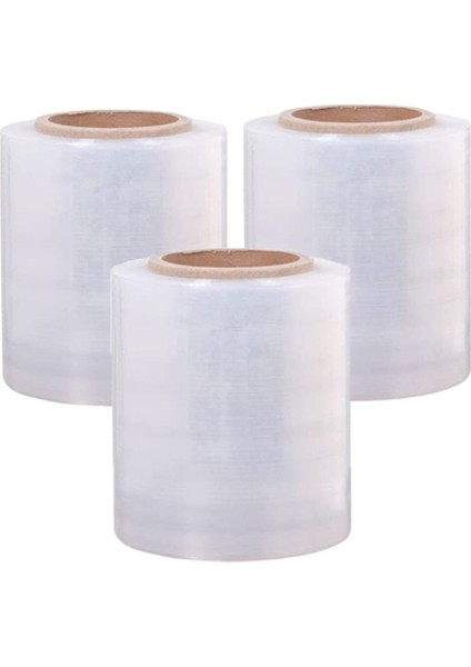 10CM Streç Dilimli Palet Streç 17 Micron 320 gr 160 Metre (3 Adet)