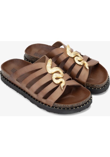 Anna Kadın Taba Deri Terlik 985 24-6503 Bn Trlk Y24 fiyatları