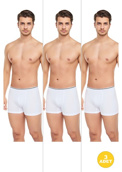 Erkek 3'lü Likralı Slim Fit Ince Kumaş Özel Paketinde Ekonomik Boxer