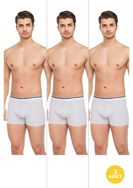 Erkek 3'lü Likralı Slim Fit Ince Kumaş Özel Paketinde Ekonomik Boxer