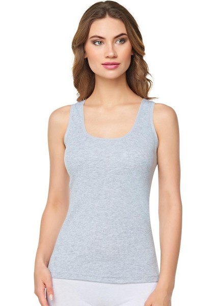 Kadın Ribana Geniş Askılı Pamuklu Likralı Detaylı Atlet 3'lü Paket modelleri