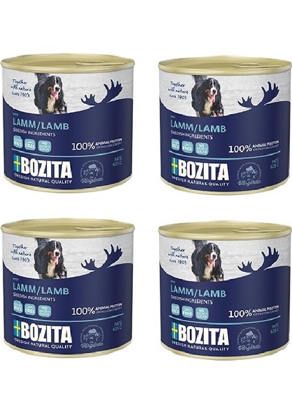 Tahılısz Kuzu Etli Köpek Konservesi 625 gr. x 4 Adet