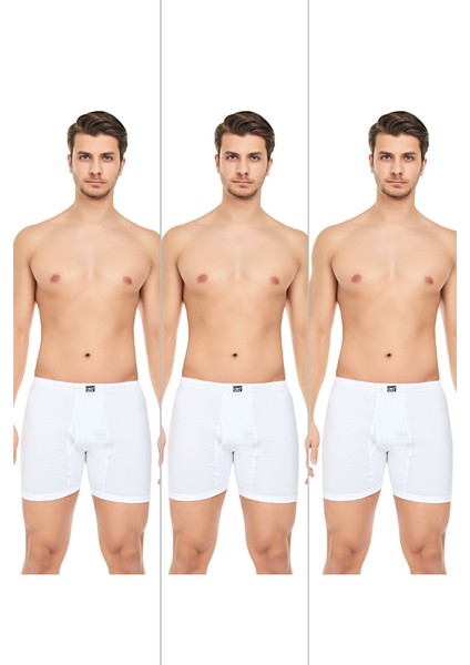 Erkek Penye Kumaş Uzun Paçalı Likralı Külot 3'lü Paket fiyatları