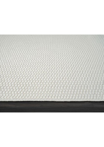 Sisal TB001A Beyaz Modern Desen Jüt Makine Halısı