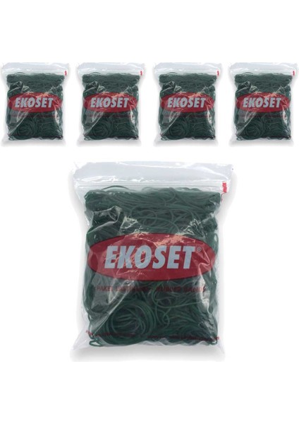 Yeşil Para Lastiği 500 gr 5 Paket
