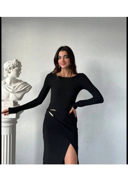 Siyah Uzun Elbise