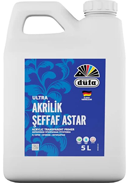 İç Cephe Akrilik Şeffaf Astar 5 l Bidon