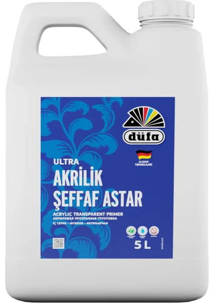 İç Cephe Akrilik Şeffaf Astar 5 l Bidon