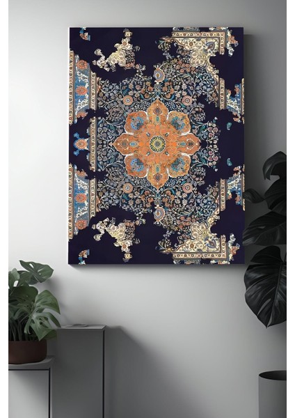 Eksilmiş Halı Deseni Kanvas Tablo