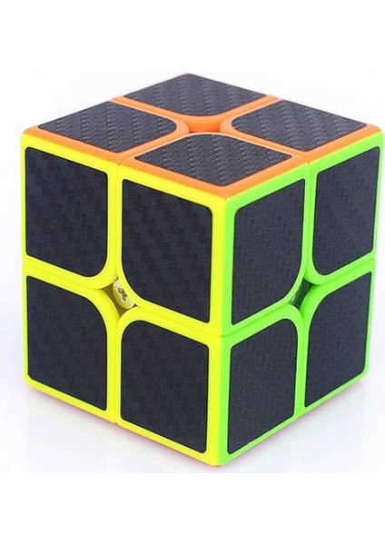 2 Set Professıonal Qy Speed Corbon Fiber Cube Vıp 2li Set 2x2 Zeka Küpü 3x3 Zeka Küpü Rubiks Cube