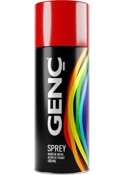 Sprey Boya Düz Renkler 2002 Makine Kırmızısı 400 ml