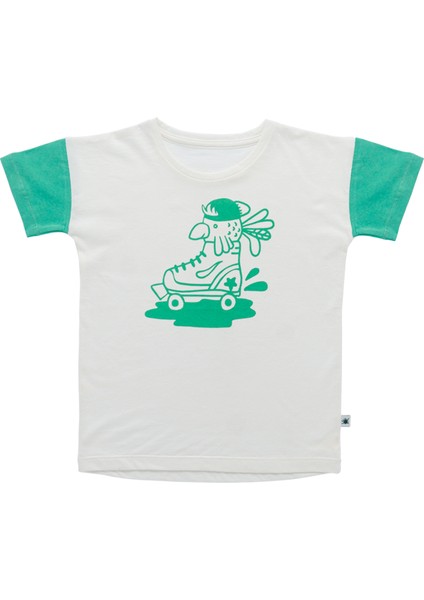 "comfy" Organik Pamuk Tshirt - Multi Yeşil