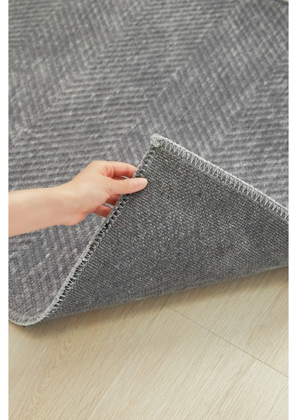 Gri Renk Balıksırtı Şönil Halı Kilim 160 x 230 cm fiyatları