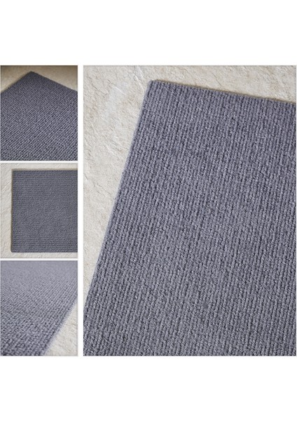 360 Gr Kaymaz Tabanlı Gri Renk Kapı Önü Paspası 40x60 cm