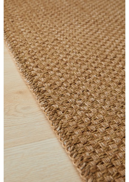 Yıkanabilir Jüt Görünümlü Naturel Renk Hasır Desenli Halı Kilim 200 x 290 cm