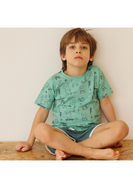 "comfy" Organik Pamuk Tshirt - Yeşil