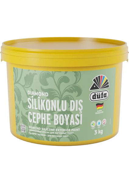 Diamond Silikonlu Dış Cephe Beyaz 3 kg