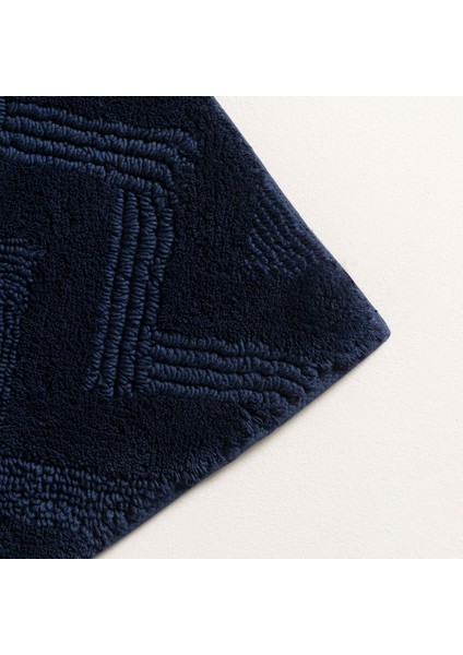 Delmar Banyo Paspası 70X130 cm Marin Mavi
