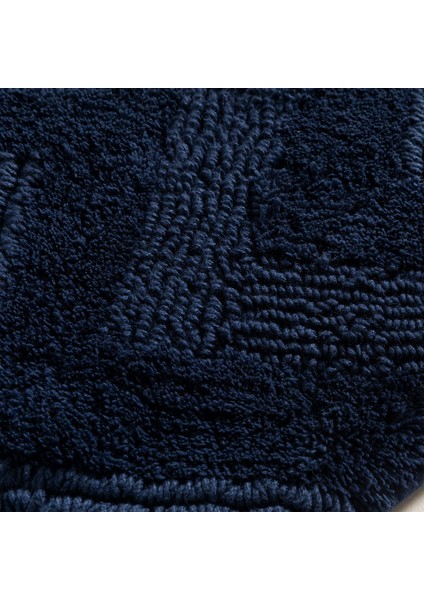 Delmar Banyo Paspası 70X130 cm Marin Mavi