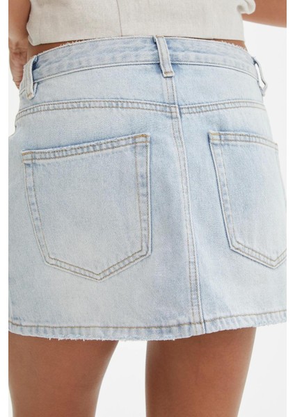 Buz Mavi Mini Jean Etek MG2099 modelleri