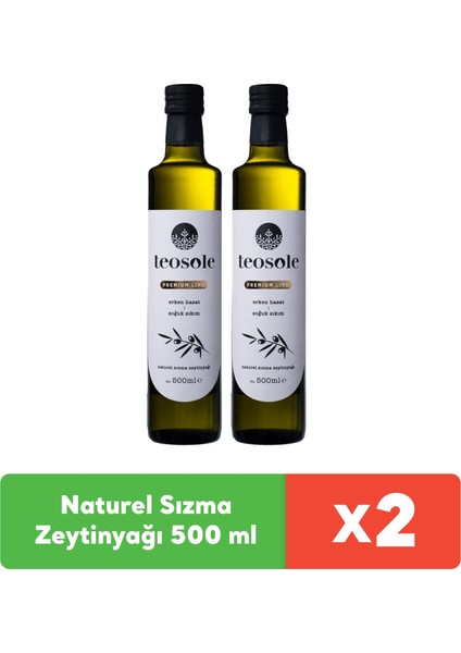 Naturel Sızma Zeytinyağı 500 ml x 2 Adet