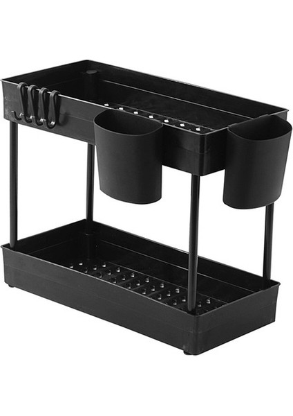 Lavabo Altı Düzenleyici 2 Katlı Banyo Düzenleyici Lavabo Altı Düzenleyiciler, Mutfak Dolabı Düzenleyiciler ve Saklama Sepetleri (Yurt Dışından)