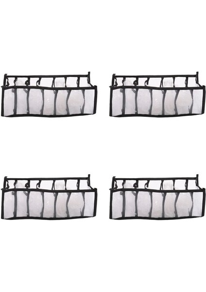 Adet Dolap Depolama Organizatör, Kot Bölmesi Saklama Kutusu Dolap, Katlanabilir Çekmece Bise Organizatör Örgü, Siyah (Yurt Dışından)