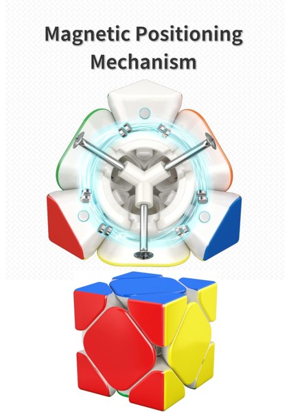 Moyu Rs Skewb Magnetic Cube - Mıknatıslı Standlı Tornavidalı Stickersız Akıl Zeka Küp