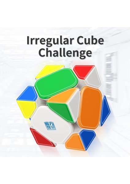 Moyu Rs Skewb Magnetic Cube - Mıknatıslı Standlı Tornavidalı Stickersız Akıl Zeka Küp