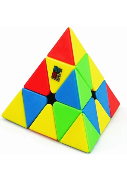 Moyu Meilong Pyramid Magnetic Cube- Mıknatıslı Stickersız Akıl Zeka Rübik Küp