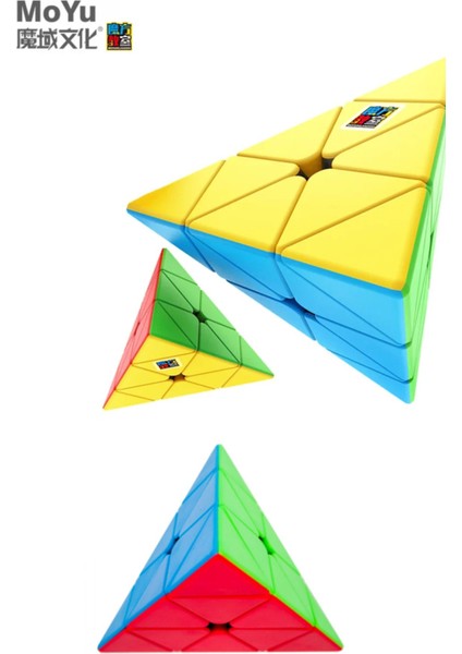 Moyu Pyramid V2 Cube - Stickersız Akıl Zeka Rübik Küp