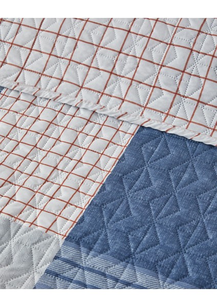 Plaid Harmony King Size Çok Amaçlı Örtü Mavi modelleri