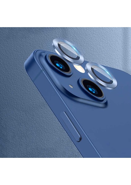 iPhone 13 Uyumlu Zore Cl-07 Kamera Lens Koruyucu-Mavi