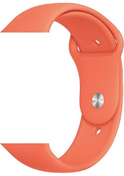 Watch 42MM Uyumlu Klasik Kordon Zore Açık Turuncu