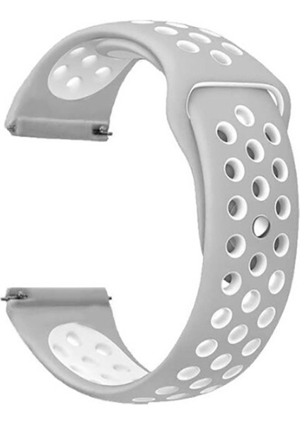 Xiaomi Mi Watch Color Krd-02 Uyumlu Kordon Zore Gümüş-Gri