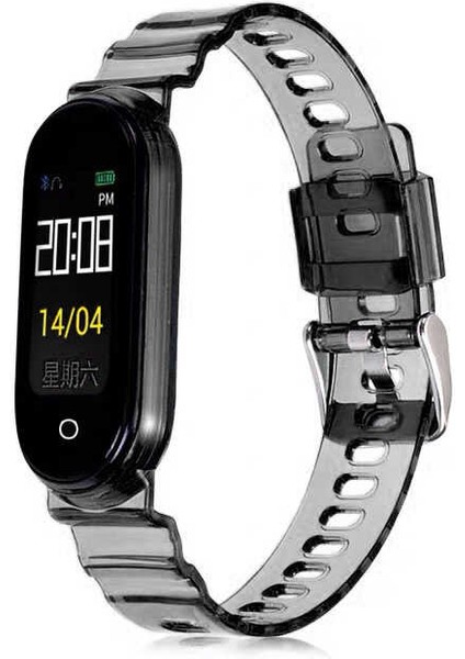 Xiaomi Mi Band 6 Krd-27 Uyumlu Kordon Zore Siyah