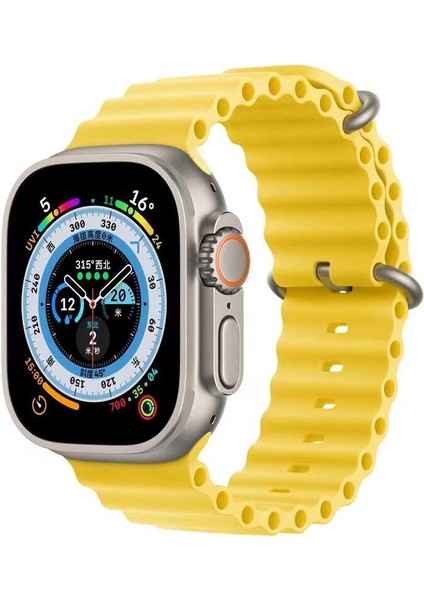 Watch 38MM Uyumlu Krd-75 Uyumlu Kordon Zore Sarı